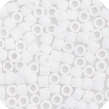 Miyuki Delica 8/0 White Matte 50Grams of Japanese Glass Beads