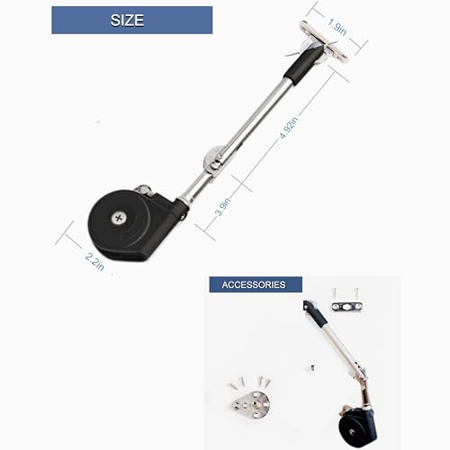 Toy Box Hinges Soft Close - Lid Support Chest Hinge Lid Stay 105 Degree Open with Soft Close, for Toy Box and Upward Top-Opening Flap Doors (Black 1 Pack) - Image 6