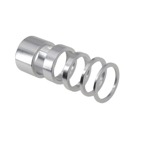 DJC Components 5 Pieces Bike Headset Alu Spacer Bicycle 25.4mm