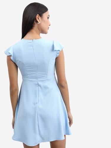 Image of Tokyo Talkies Women's Short Sleeves Round Neck Solid Dresses | Stylish| Casual
