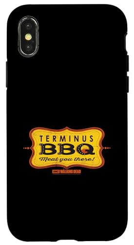 Coque iPhone X XS The Walking Dead Terminus BBQ en silicone noir