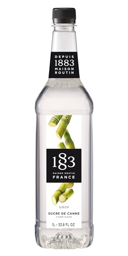 Image of 1883 Pure Cane Sugar Syrup for Drinks, Made in France, 1 Liter Plastic Bottle