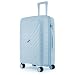 Fly Kite Luggage Carry On Cabin Suitcase 55 x 38 x 22 cm, 20 inch - 100% Polypropylene Hard Shell Aluminium Trolley Handle Real TSA Secure Lock 3 Digit 360° Smooth Wheels Lightweight Light Blue
