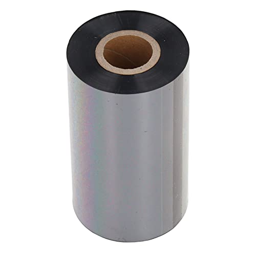 Fafeicy 110mm*300m Schwarzes Thermotransferband Harz, Thermotransferband mit dreischichtiger Struktur, Kompatibel FüR TSC, FüR Argox, FüR Zebra, Zum Drucken von Versandetiketten