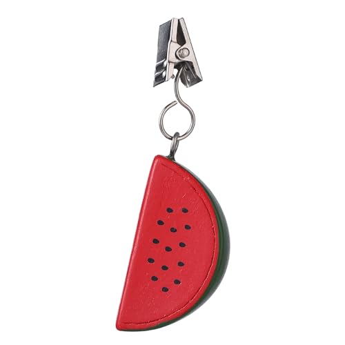 TwoFish Home Set of 4 Watermelon Resin Tablecloth Weights Clips Handicraft Watermelon Tablecloth Clamps Pack of 4