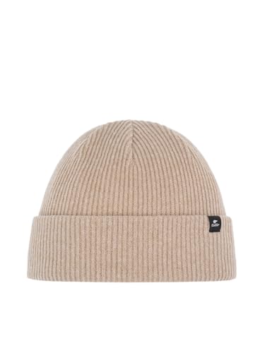 Eisbär Mütze Damen Salma 2.0 Blau - Merino Strickmütze für Frauen - Wintermütze bequem weich mit Umschlag - warm Merinowolle Haube kuschelig aus Österreich