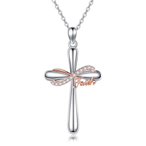 Collier croix infini ONEFINITY argent 925 - Pendentif femme tendance