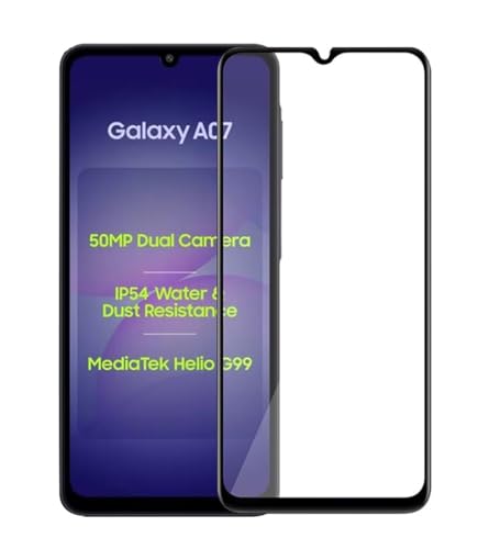 Image of HD Tempered Glass Screen Protector Compatible for Samsung Galaxy A07 5G with Edge to Edge coverage and Easy Installation kit