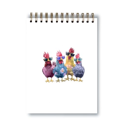 Carnet à spirales avec coqs mignons pour organiser votre quotidien créatif