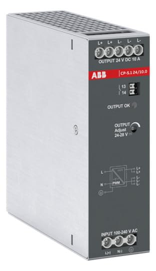 Fuente de alimentación ABB CP-S.1 24/10.0 con salida de 24VCC y 10A industrial
