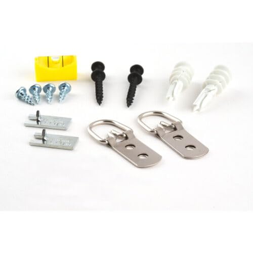 Image of Replacement for fits Hangman HDK Silver Heavy Duty D-Ring Hanger Kit 100 lbs.