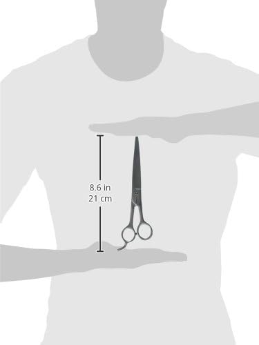 Stainless Steel Small Pet Filipino Mercedes 88 Straight Shears with Large Finger Holes, 8-1/4-Inch