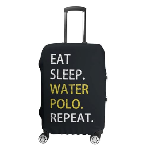Eat Sleep Water Polo Repeat Travel Suitcase Protector Luggage Cover Protective Washable Anti-scratch Baggage Cover