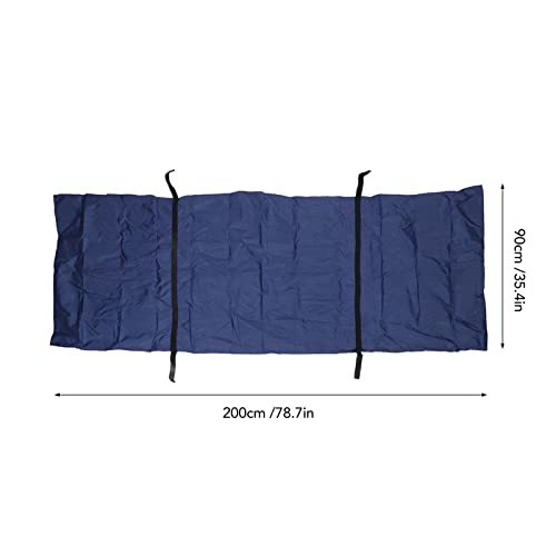 Asixxsix Leichensack, auslaufsicherer, wasserdichter, geruchshemmender Leichensack 210D Oxford-Gewebe mit großem Fassungsvermögen und 4 verstärkten Griffen für den Leichentransport (200 * 90cm)