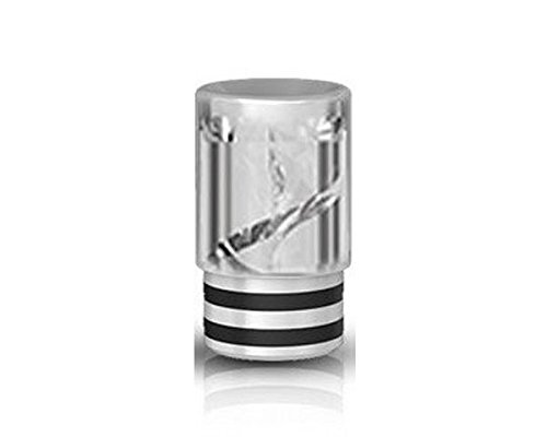 Lot de 5 Drip tip ego AIO Transparent 510 sans tabac sans nicotine