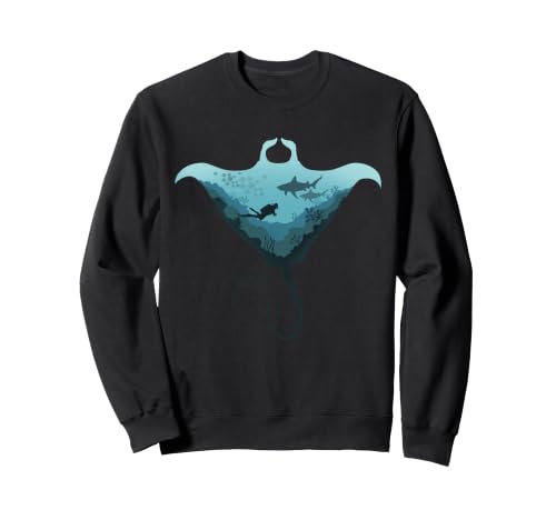 Plongée aux raies Manta, Amateurs de plongée sous-Marine en Eau Libre Sweatshirt