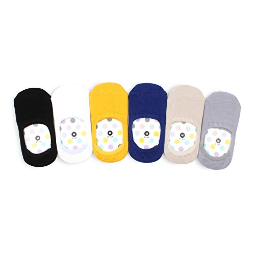 Kids Baby unisex no show socks girls boys daily non slip anti skid (6-12M) Small, Noshow B-F 6Pairs