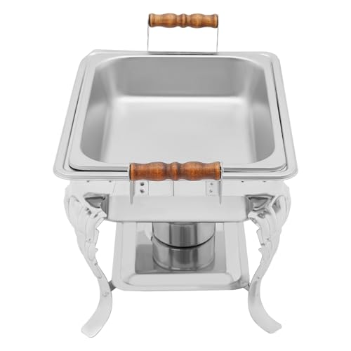 Mermaejstic 4-Liter-Edelstahl-Wärmebox Buffet-Wärmer Mahlzeit-Wärmer Tablett Lebensmittel-Wärmer Heizbehälter für Catering-Buffets und Partys 45 * 29 * 42 cm – Bild 6