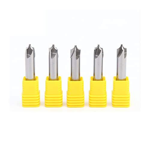 Xiaochen 1pcs CNC Chamfer Mill End Mill Carbide Coated Tungsten Steel Mill Chamfer End Mill (Cutting Edge Length : D10R4x60)