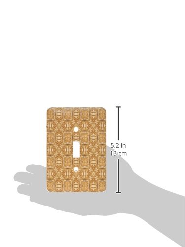 Interrupteur à bascule simple pour remplacer un boîtier blanc par du marron géométrique - 2