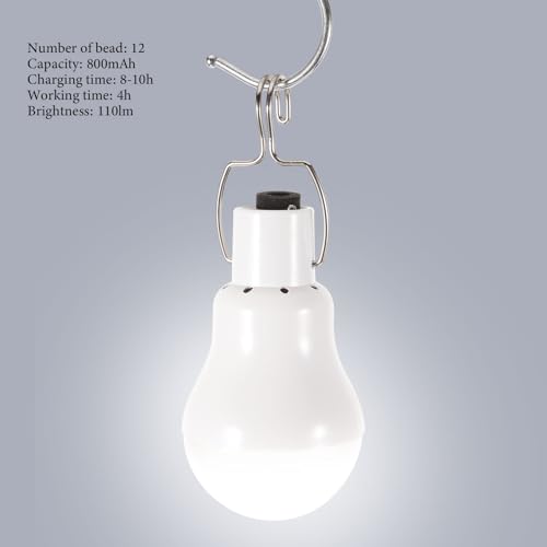 Guirnaldas de luces solares TOPBATHY de material ABS con 12 bombillas y pack de 2 6