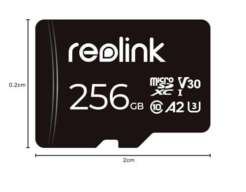 Reolink Tarjeta microSD 256GB, Clase 10 A2 U3 Tarjeta microSDXC de Memoria de Alta Velocidad, Compatible con Cámara de Seguridad Reolink - imagen 7
