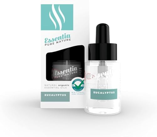 ESSENTIA Olio Essenziale Biologico, 100% Naturale, Certificato Bioagricert (Eucalyptus, 15ml, confezione da 1)