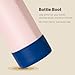 Lpaacat Silicone Boot for Owala Kids Water Bottle 16 oz, Protective Silicone Bottom Bumper for Owala Kid Bottles FreeSip 16 oz, Anti-Slip, BPA Free（Navy）