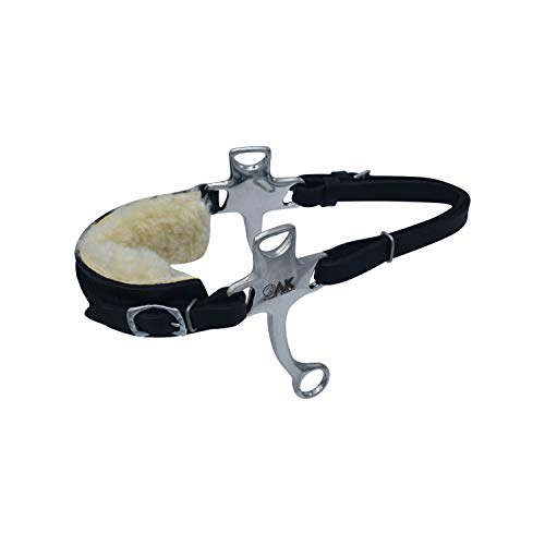 AK Hackamore Reitgebiss aus Lammwolle AKRS-2640 (Silber, One)