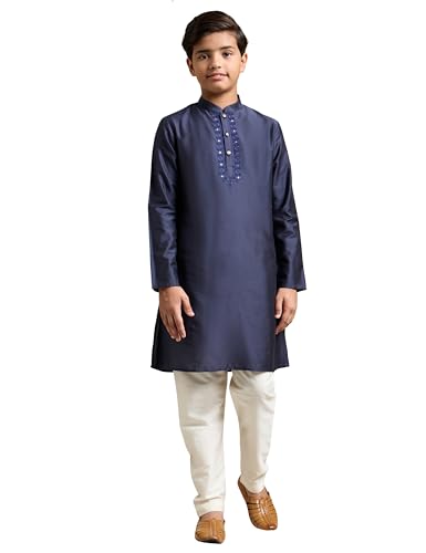 Image of Amazon Brand - Symbol Boy's Festive Rayon Kurta Pajama Set