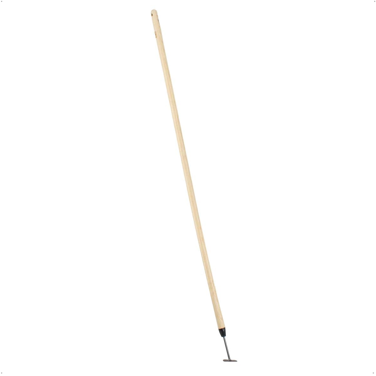 D&O - Fugenkratzer mit Eschenstiel - Unkrautkratzer aus Borstahl, 149 cm | Fugenreiniger fuer Terrasse und Gehweg, geschmiedete Klinge 9,5x1,5 cm, rueckenschonendes Arbeiten ohne Buecken