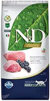 Farmina Natural And Delicious Lamb Grain-Free Formula Dry Cat Food, 3.3-Pound