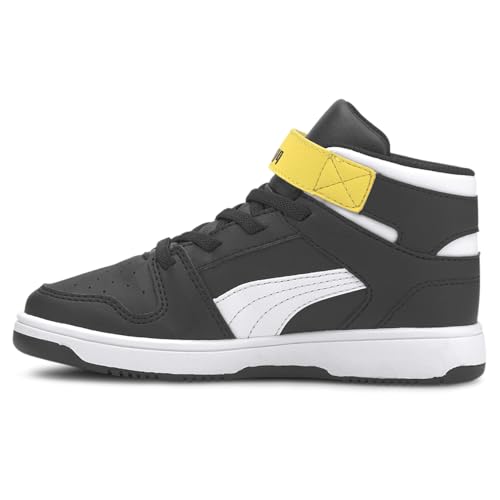 PUMA PUMA unisex child Anzarun Sneaker, Puma White-high Risk Red-puma Royal, 13.5 Little Kid US