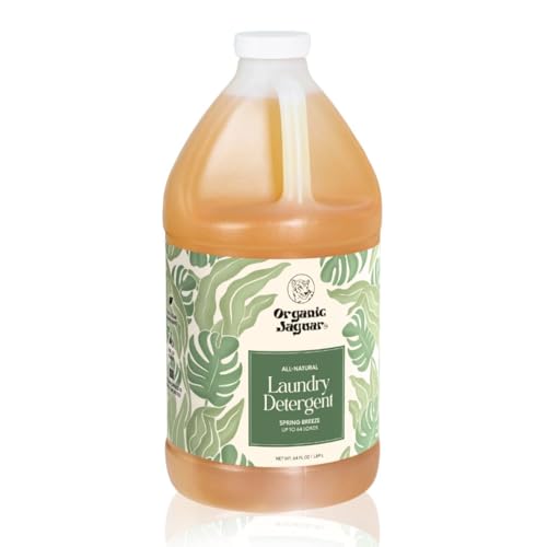 Organic Jaguar Laundry Detergent, Spring Breeze, 100% Natural Formula with Essential Oils, Gentle &...