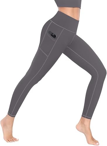Image of MIRITY Yoga Leggings with Pockets for Women - High Waist Tummy Control Pants for Workout Pack of 4
