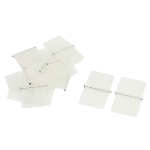 Aexit 10pcs Spare Electrical equipment Parts Foldable Beige Nylon Pinned Hinges 28 x 16mm for RC Plane