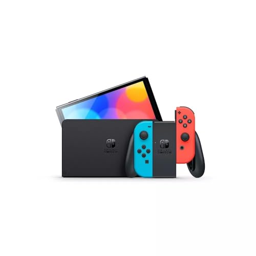Nintendo Switch – OLED Model w/ Neon Red & Neon Blue Joy-Con (Renewed) - Image 2