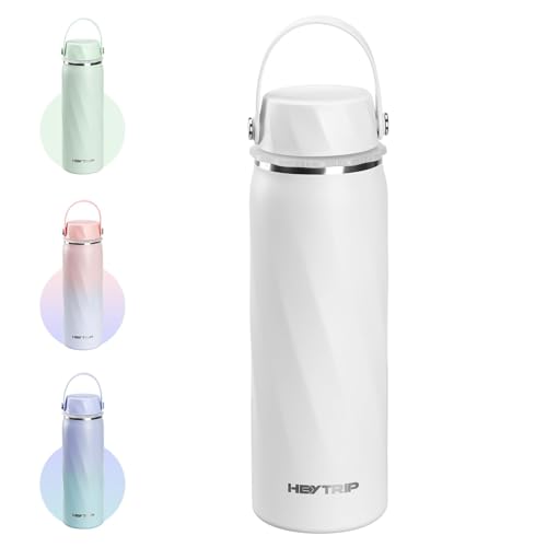 Image of HEYTRIP Vacuum Insulated Breastmilk Cooler Bottle, 20oz Stainless Steel Portable Breastmilk Chiller, Reusable Storage Container Keeps Milk Fresh for 36+ Hours, TSA Approved, Snow White