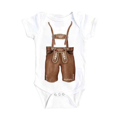 Oktoberfest Lederhosen - Baby Boy Girl Clothes Infant Bodysuit Funny Cute