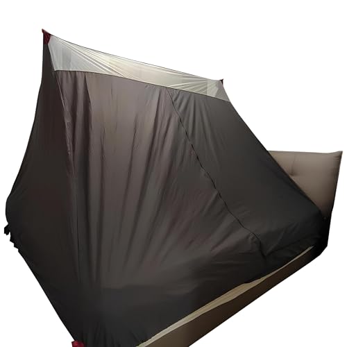 Tienda de campaña opaca para viajar y dormir en hostales con total intimidad