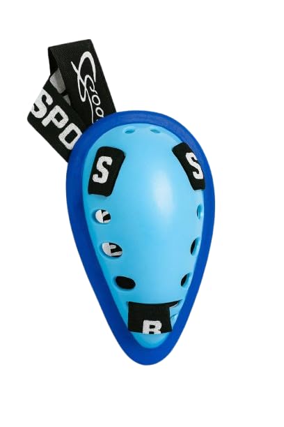 K R Men’s Cricket Abdominal Guard with Adjustable Waist Strap | Soft Rubber Edges for Comfort | Lightweight Adult Protective Gear for Batting, Bowling & Fielding | Durable Safety Equipment (Blue)-image-6