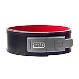 SBD 正規品 パワーリフティングベルト トレーニングベルト Sサイズ 厚み 10mm IPF認定品 [レバーアクション×ピン式ベルト] レザー製 イギリス 職人仕上げ 筋トレ ベルト 腰 男女兼用