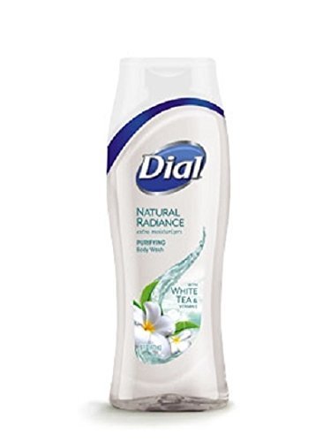 Dial Natural Radiance Purifying Body Wash with White Tea 16 Fl Oz (Pack of 3)
