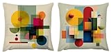 Funda Cojin 40x40 Juego de 2 Cojines Sofa Fundas Cojines Geometría Terciopelo Exterior Fundas de Cojine Sencillez Navidad Decorativos Halloween Gifts Sofa Sala Jardín FundaAlmohada Impermeable zj-698