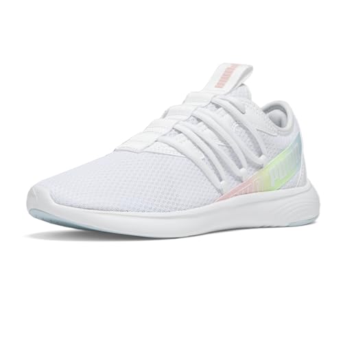 PUMA Womens Star Vital Stripe Lace Up Sneakers Shoes Casual - White - Size 7.5 M2