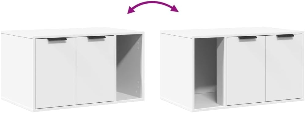Diagram showing adjustable door installation.