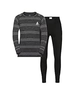 Odlo Thermounterwäsche Kinder Active Warm I Winterleggings und Langarm Thermoshirt Mädchen Jungen I Warmes Skiunterwäsche Set Thermounterwäsche Set I Kinder