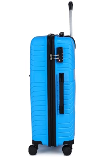 Image of ACEPACK Dawn Small Size Lightweight Luggage - Recyclable Polypropylene, Anti-Theft Double Safety Zipper, Built-in Number Lock, 3-Year Warranty (20,Aquarius Teal)