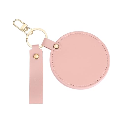 uxcell Miroir Porte-clés Mini Miroir Compact Rose Clair