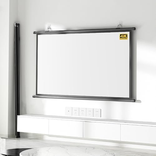 Pantalla manual para proyector 72" 16:9 HD 4K miniatura 3